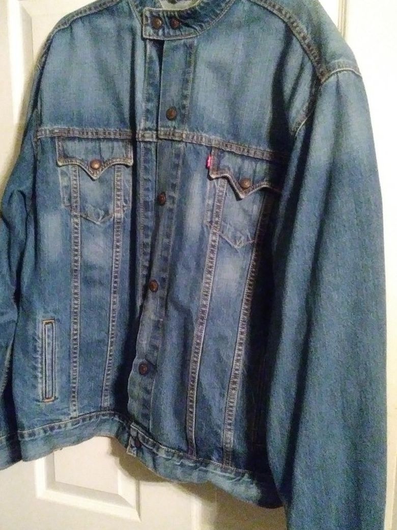 Mens Levis jacket blue Jean Xxl