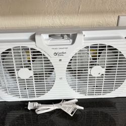 Reversible Airflow Control, 9 inch, Auto-Locking Expanders, 2 Speed Fan, Dual Fan, Exhaust, Airflow 9.84 ft/sec, Ide