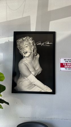Marilyn Monroe Framed Black and White Poster