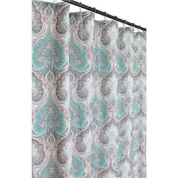 New teal shower curtain
