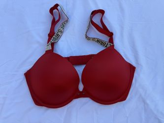 Victoria’s Secret Red Push-Up Shine Strap Bra
