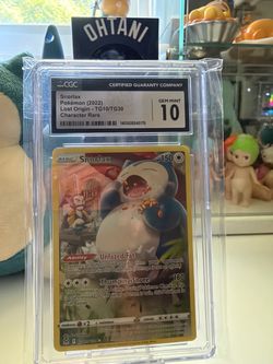 CGC  Gem Mint 10 Snorlax TG10/TG30 Lost Origin Trainer Gallery Holo 2022