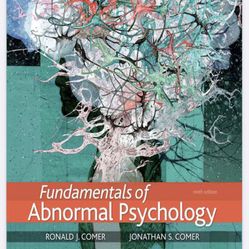 Fundamentals of Abnormal Psychology