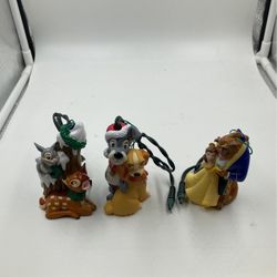 Disney Plug In Christmas Ornament Lot Vintage 