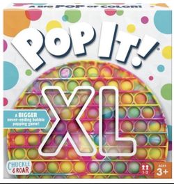 Pop It! XL 9 in-The Jumbo Never-Ending Bubble Popping Game, Tie Dye, Kids Fidget