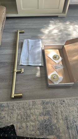 Brushed Gold Shower Slide Bar – 28″