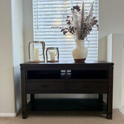 Modern Wood Entryway Console Table 