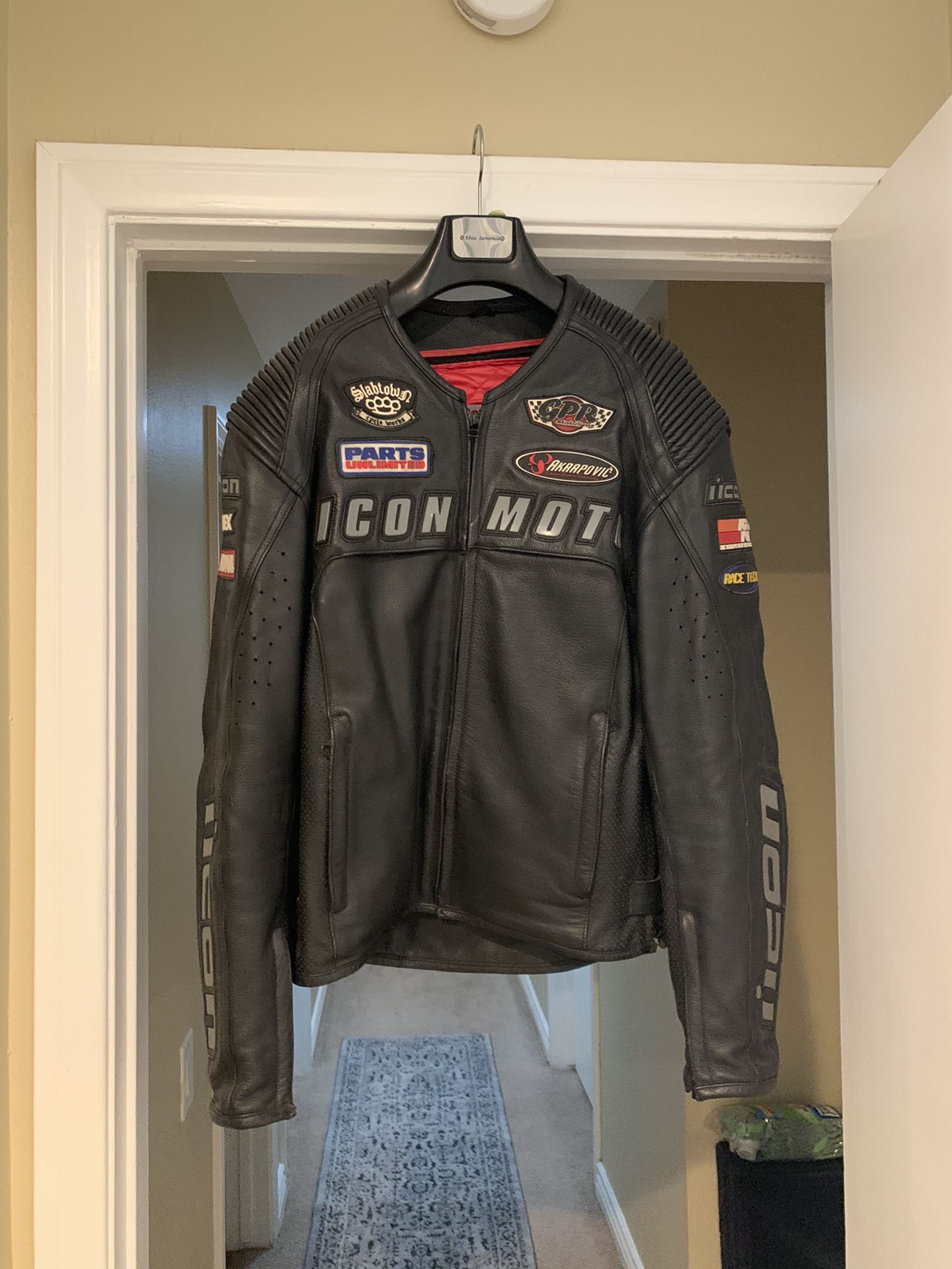 Icon Moto Automag Hero Leather Jacket Rare!!!!