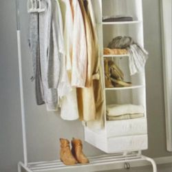 Ikea Metal Clothing Rack White