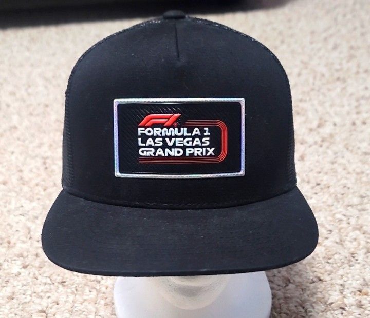 Formula 1 Unisex 2023 Las Vegas Grand Prix Patch Adjustable Trucker Hat - Black