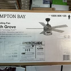 HAMPTON BAY NORTH GROVE 52. INCH CEILING FAN