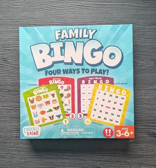 New Family Bingo - Chuckle & Roar - Family Game Night