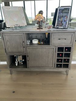Dry bar cabinet