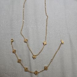 Fashion Jewelry Set Necklace And Bracelet 👀 Please Read Description Below For Location ⤵️