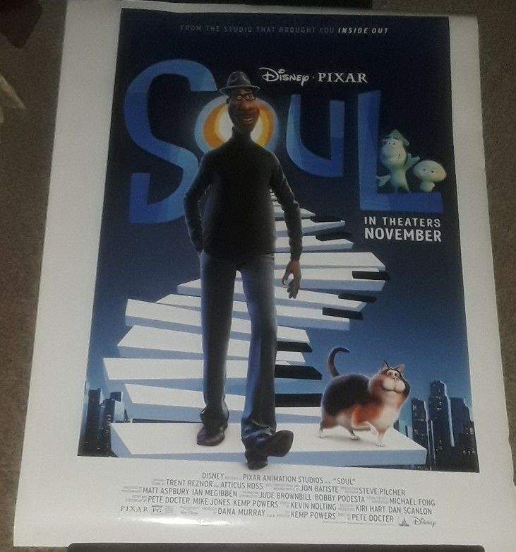 Soul Disney Pixar Original Double Sided Movie Poster