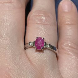 Premium Mozambique Ruby & Diamond Ring - Sz 7 - new! 