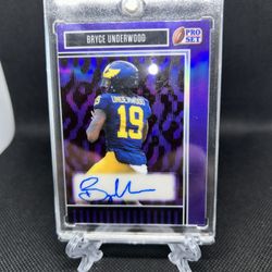 Bryce Underwood 2025 Leaf Pro Set Metal Color Match 9/15