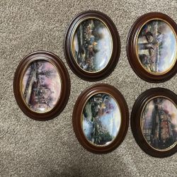 Thomas Kinkade Picture Frame Plates