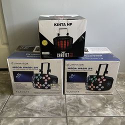 Chauvet Kinta + Eliminator Wash Dj Lights