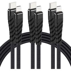 20W USB C to Lightning Cable Fast Charging 【3Pack-6ft】