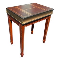 NY: Vintage Faux Book Side Table