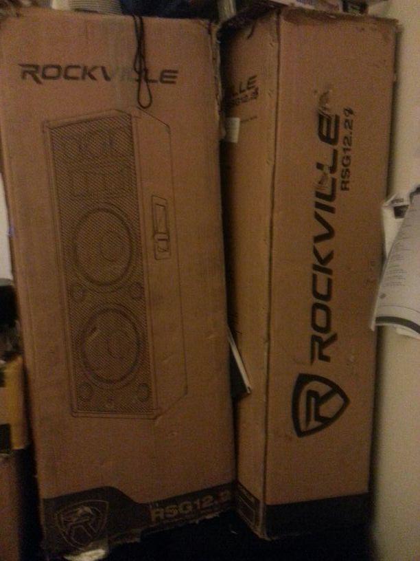 (2)Dj speakers, Rockville 12"