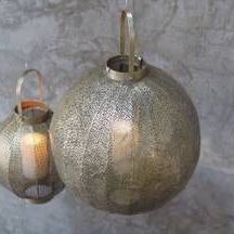 15”x22” Boho Chic Metal Lantern
