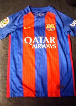 2 Barcelona Jerseys For Kids Sizes (XL,-Xs) 30 For Both.