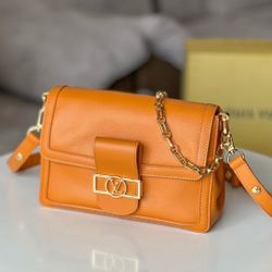 Orange medium handbag 