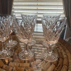 Waterford Kinsale Goblet Glasses Set Of Six