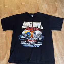 Super Bowl XXXIV Rams vs Titans T-Shirt XL