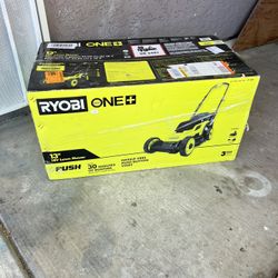 Ryobi 18V Cordless 13” Lawn Mower Kit (4.0Ah Battery And Charger Included)