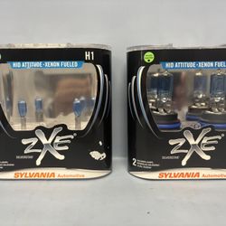 Sylvania H1 Silverstar ZXE 55W Two Bulbs Head Light Lamps High Performance H1 & 9007 