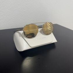 Michael Kors Gold-Tone Aviator Sunglasses