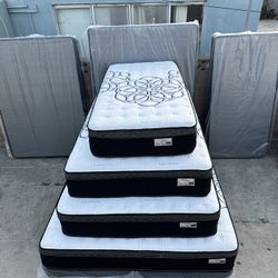 Queen Size Mattress Pillow Top New 12”