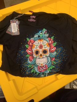Dia De Los Muertos Tshirt Small/Med
