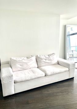White Pull Out Sofa $350
