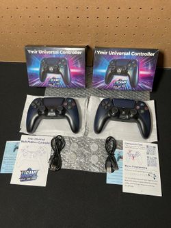 Enstixsm Ps4 Controller Upgraded for Luna Controller W/ Back Paddles, Turbo, Wireless Fire TV Game Controllers for PC, GeForce NOW, Firestick, Replace
