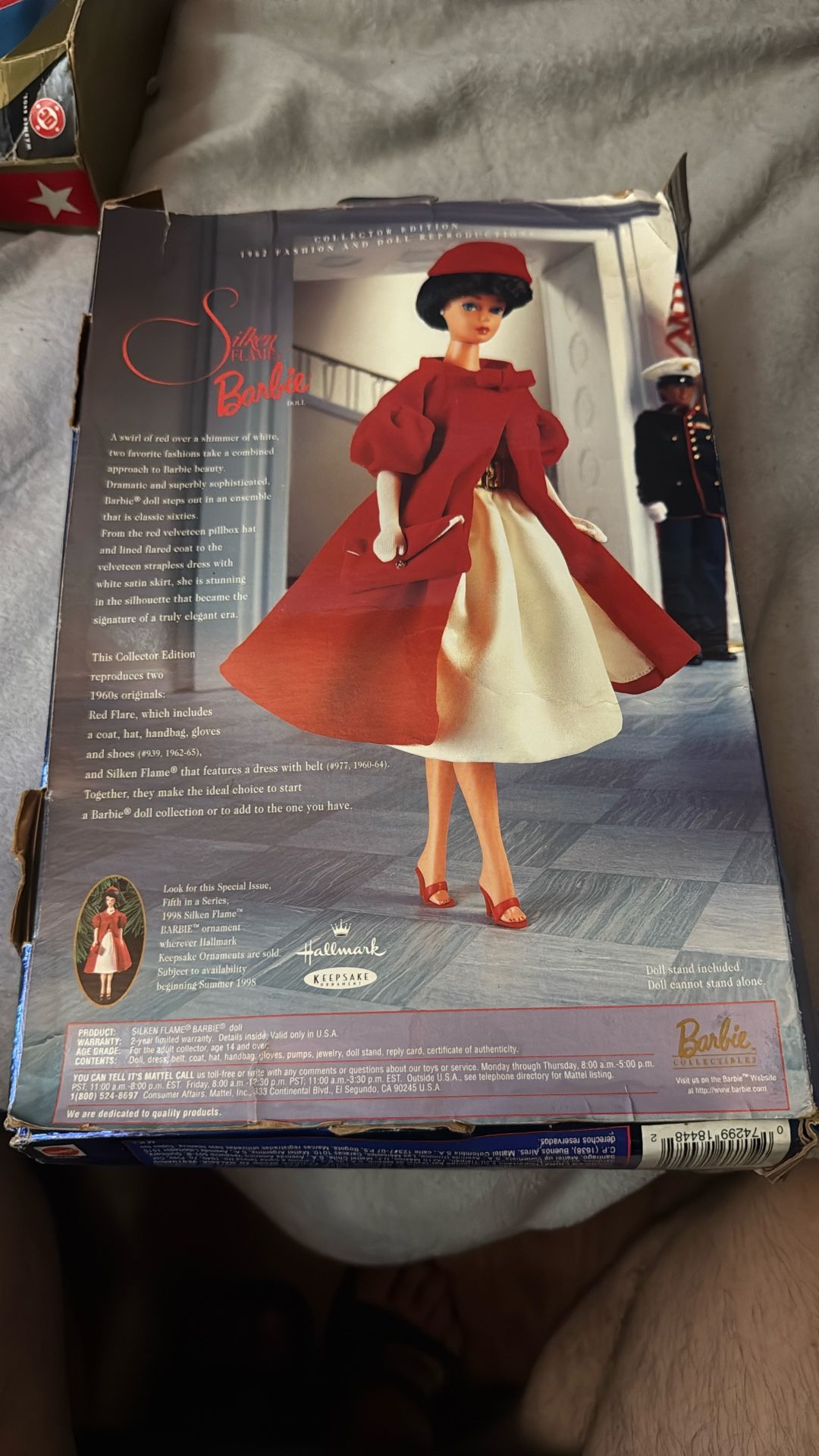 Vintage 1997 Mattel 1962 Silken Flame Fashion Barbie Doll