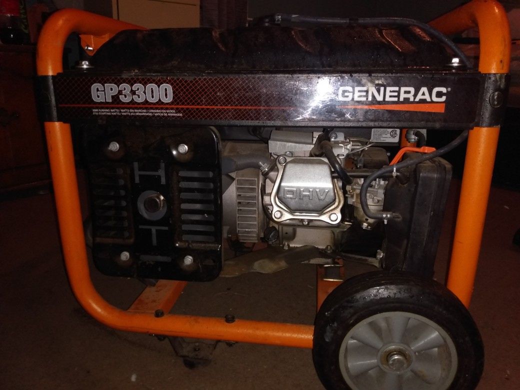 Generac GP3300 Portable Gasoline Generator for Sale in Monroe, NC OfferUp