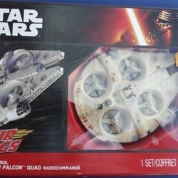 New Star Wars Air Hogs Flying Millennium Falcon Remote Control Quad