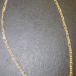 Vintage Aurafin 14k 8" made in Italy Ankle Figaro Bracelet 2.19 grams