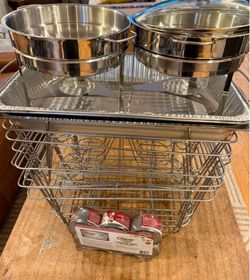 Chafing dishes, frames, sterno