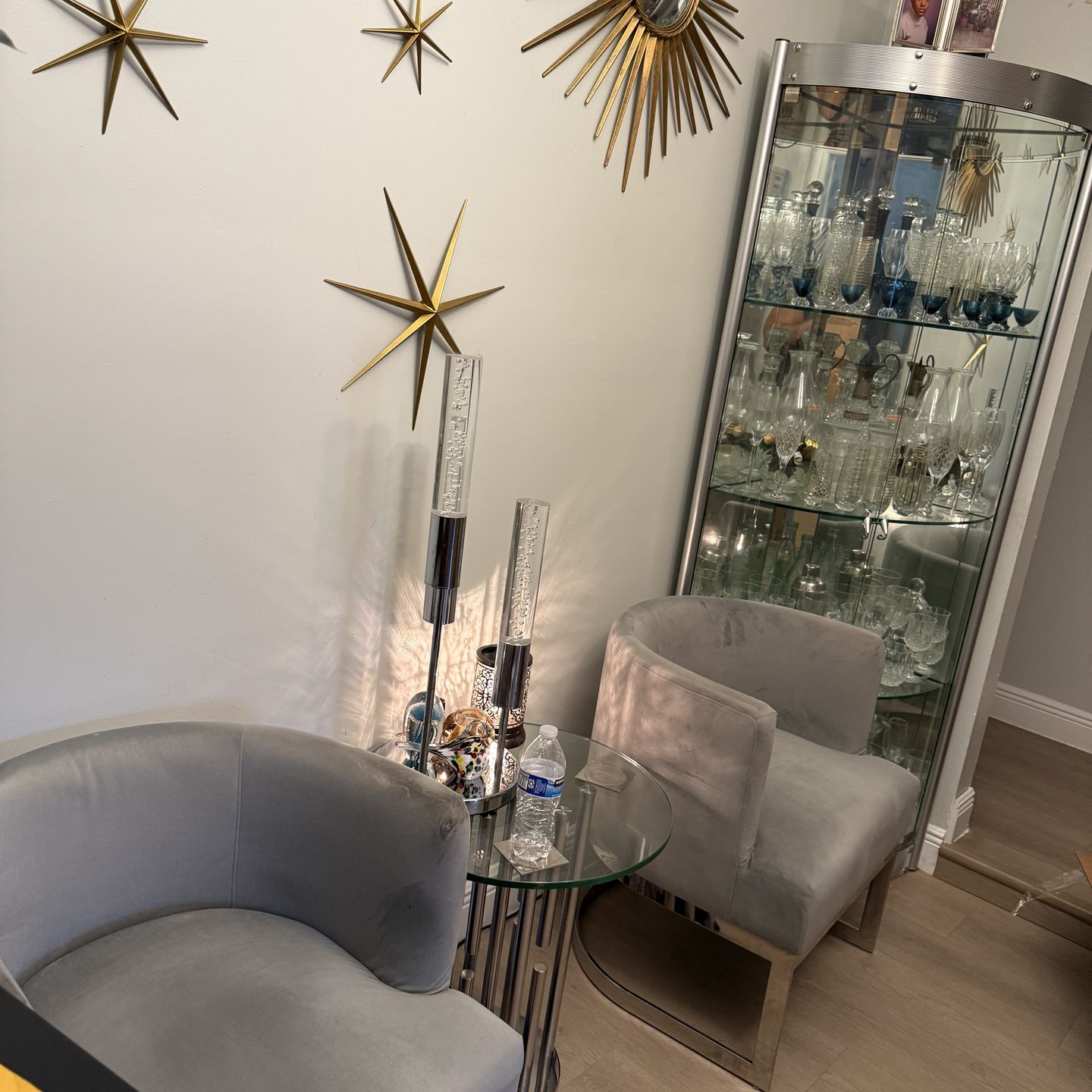Silver Arm chairs