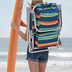 Aluminum loungers with 5 reclining positions. Two rear pockets and two side pockets.