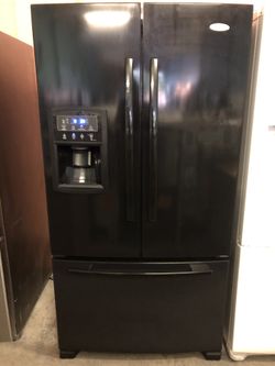 Black French Door Refrigerator