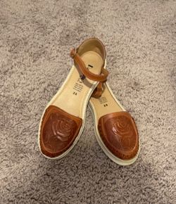 Brown Leather Sandals  Size 9