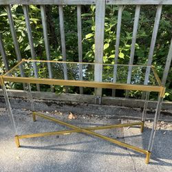 Gold And Glass And Acrylic Legs 