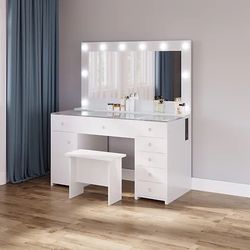 LED Vantiy W/Tempered glass