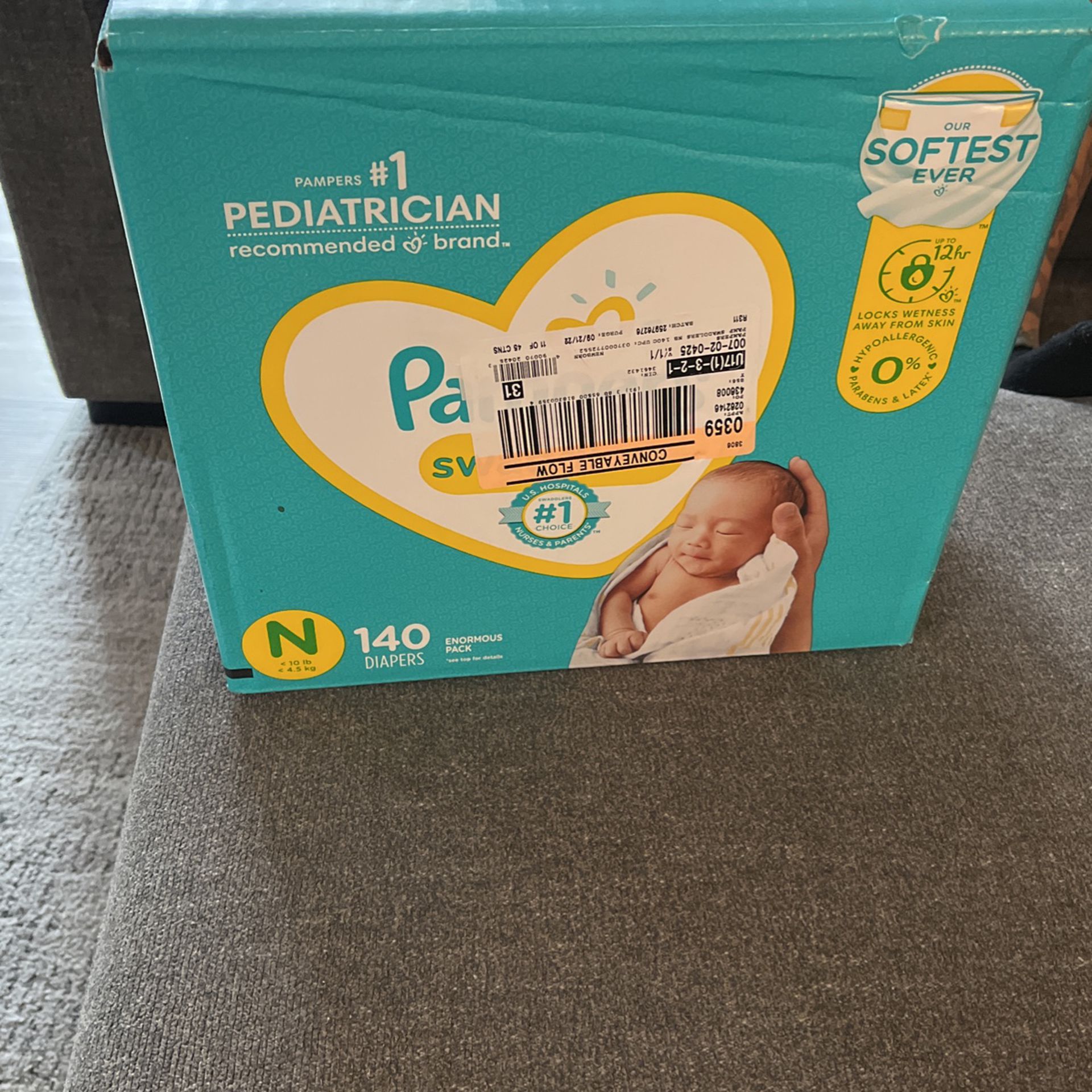 FREE!!!Brand New Never Opened Pampers Newborn Size Diapers